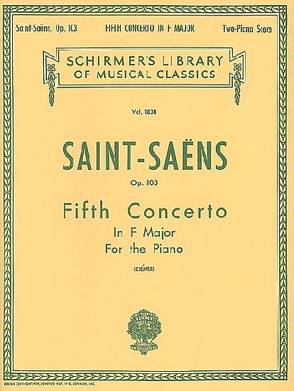 Saint-Saens, Camille : Concerto No. 5 in F, Op. 103
