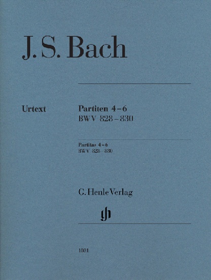Bach, Johann Sebastian : Partitas 4-6 BWV 828-830