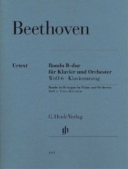 Beethoven, Ludwig Van : Rondo in B flat major WoO 6 for Piano and Orchestra