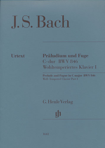 Bach, Johann Sebastian : Prelude and Fugue in C major BWV 846 (Well-Tempered Clavier Part I)
