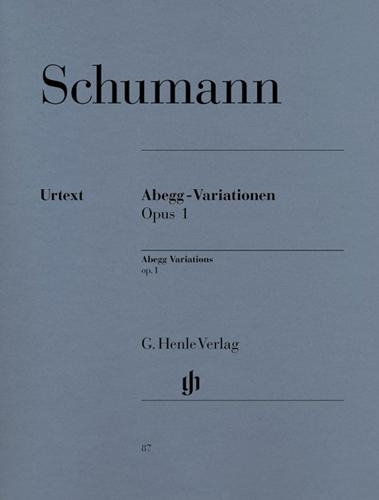 Variations Abegg Opus 1 / Abegg Variations Opus 1 (Schumann, Robert)