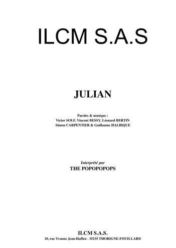 The Popopopops : Julian