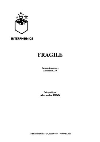 Kinn, Alexandre : Fragile