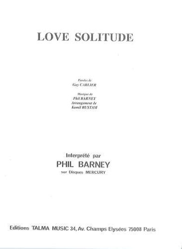 Phil Barney : Love Solitude