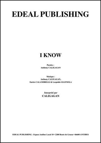 Caligagan, Anthony : I Know
