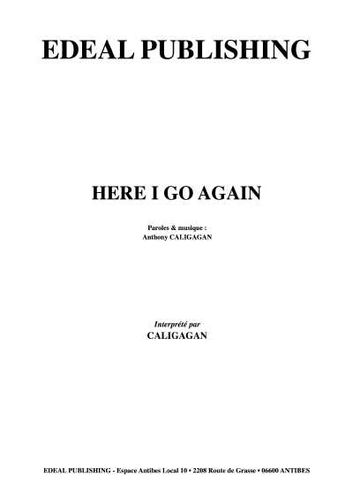Caligagan, Anthony : Here I Go Again
