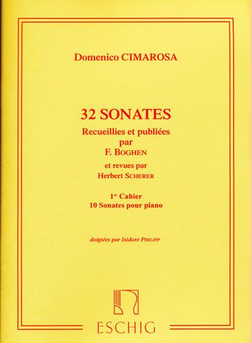 Cimarosa : 32 Sonates, 1er cahier (1  10)