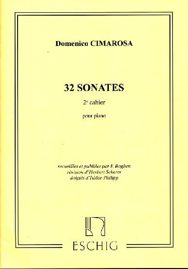 Cimarosa : 32 Sonates, 2ème cahier (11 à 20)