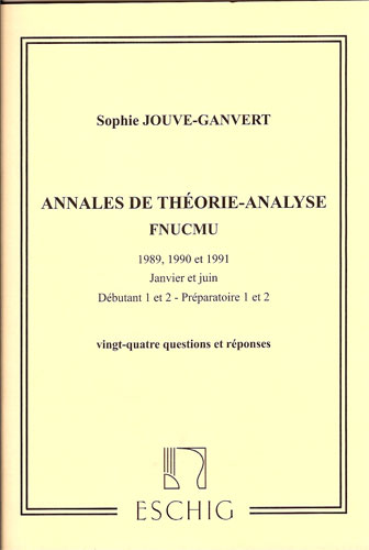 Jouve-Ganvert, Sophie : Annales de Théorie-Analyse FNUCMU
