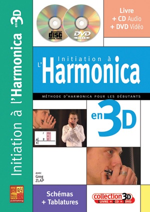 Greq, Zlap : Initiation à l?Harmonica Diatonique en 3D + CD + DVD