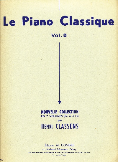 Classens, Henry : Le Piano Classique - Volume D Voix Matres Italiens