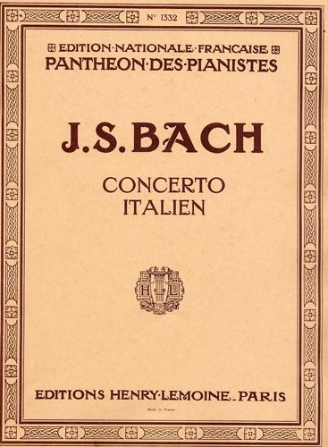 Bach, Johann Sebastian : Italian Concerto BWV 971 / Italienisches Konzert BWV 971