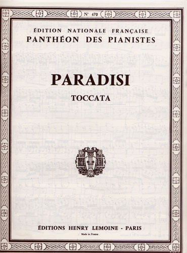 Paradisi, Pietro Domenico : Toccata