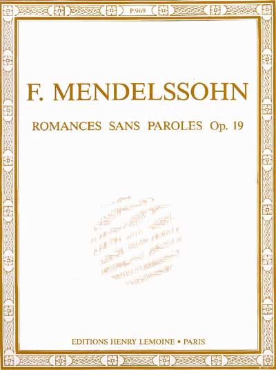 Mendelssohn, Flix : Songs without Words / Lieder ohne Worte