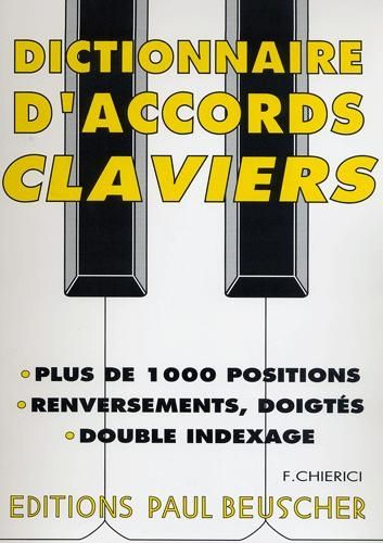 Dictionnaire d'Accords pour Clavier