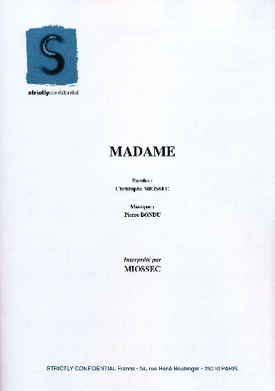 Miossec, Christophe / Bondu, Pierre : Madame