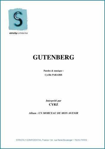 Paraire, Cyrille : Gutenberg