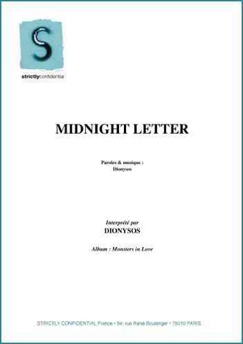 Dionysos : Midnight Letter