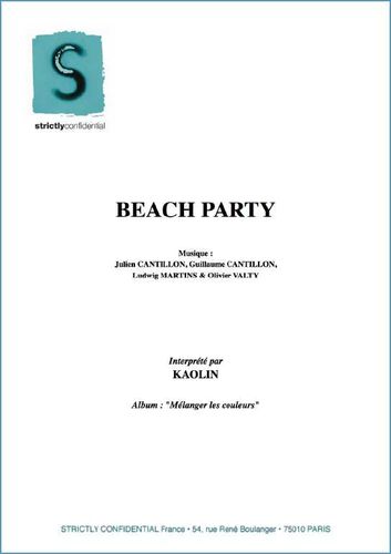 Kaolin : Beach Party
