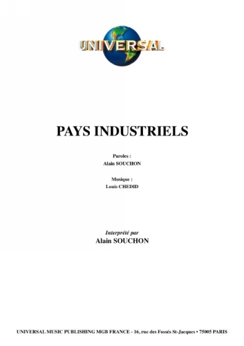 Souchon, Alain : Pays Industriels
