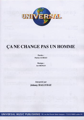 Hallyday, Johnny : a Ne Change Pas Un Homme