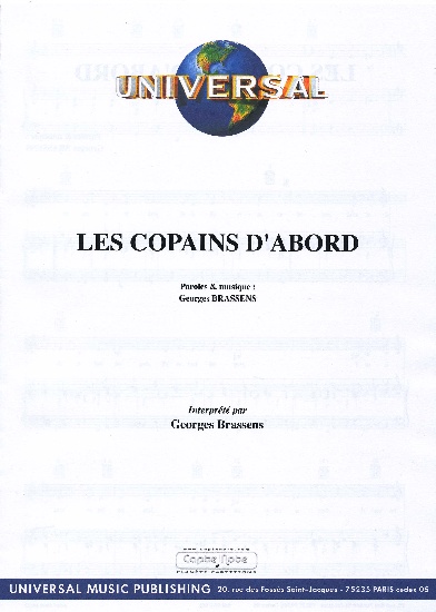 Brassens, Georges : Les Copains D'Abord