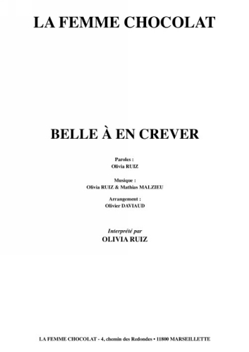  Ruiz, Olivia : Belle � En Crever