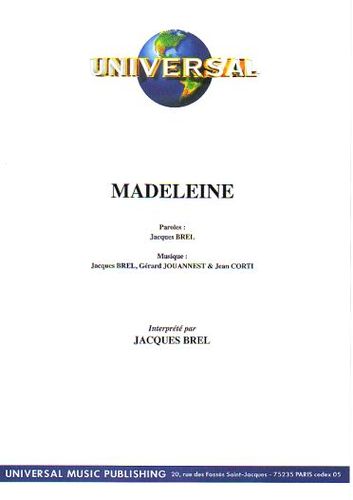 Jacques Brel : Madeleine