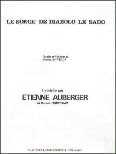 Auberger, Etienne : Le Songe De Diabolo Le Sado
