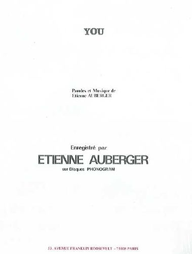 Auberger, Etienne : You