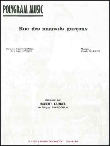 Farrel, Robert : Rue Des Mauvais Garcons