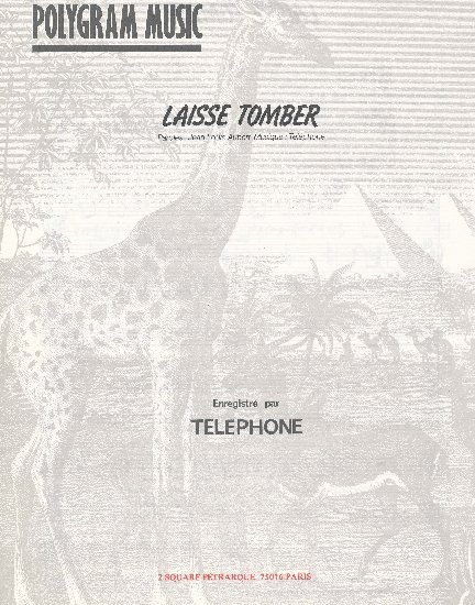 Aubert, Jean-Louis / Téléphone : Laisse Tomber