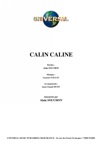 Souchon, Alain : Calin Caline