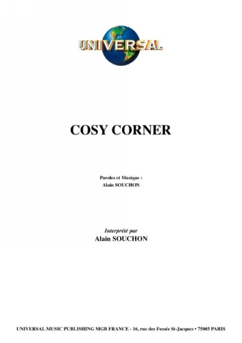 Souchon, Alain : Cosy Corner