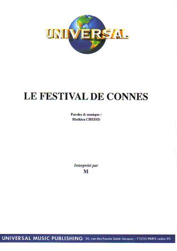 Chedid, Mathieu : Le Festival De Connes