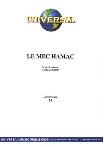 Chedid, Mathieu : Le Mec Hamac