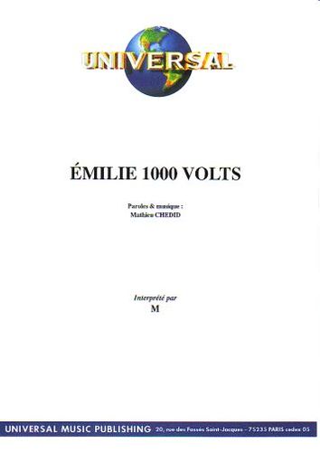 Chedid, Mathieu : �milie 1000 Volts