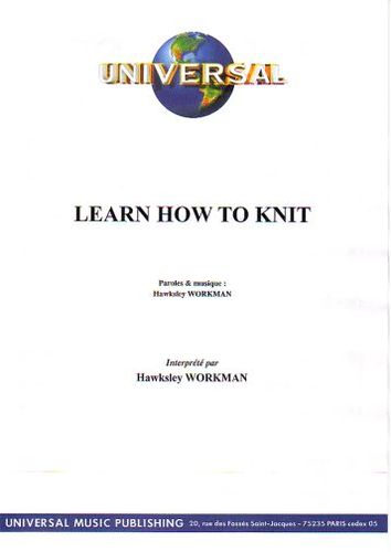 Workman, Hawksley : Learn How To Knit