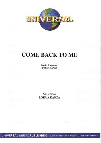Lokua Kanza : Come Back To Me
