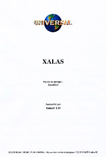 Lo, Ismaël : Xalas