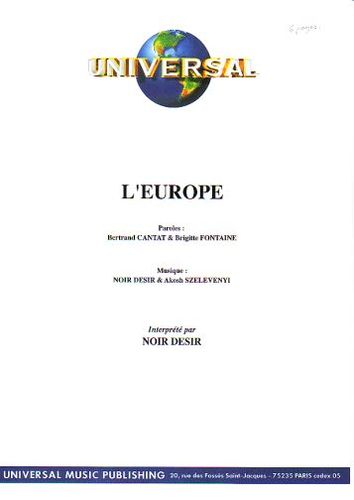 Noir Dsir : L'Europe