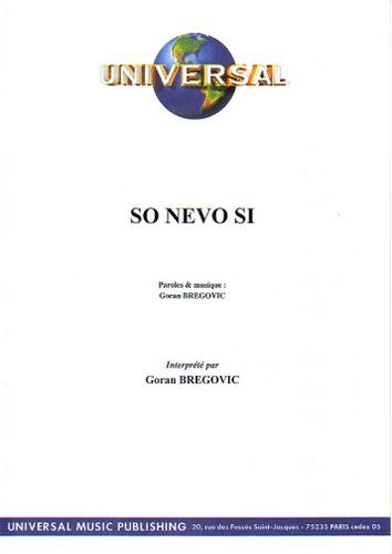 Bregovic, Goran : So Nevo Si