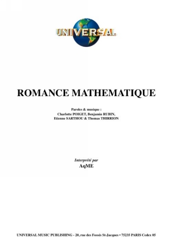 Aqme : Romance Mathmatique