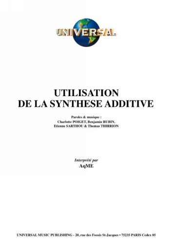 Aqme : Utilisation De La Synthse Additive