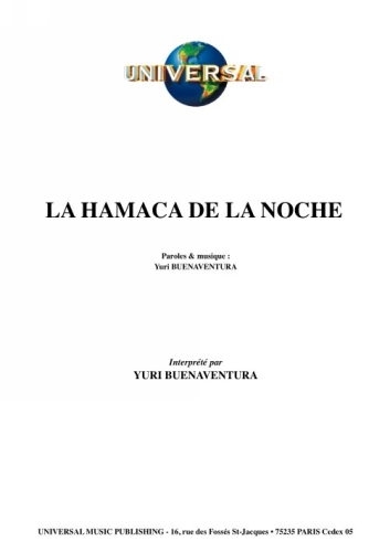  Buenaventura, Yuri : La Hamaca De La Noche