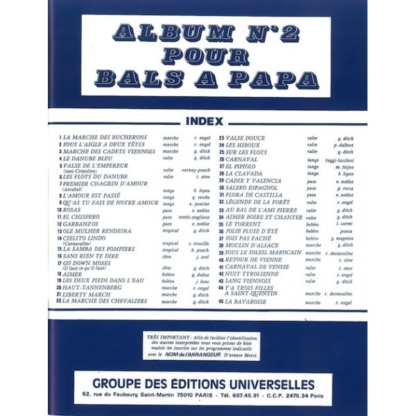 Album Pour Bals À Papa N°2