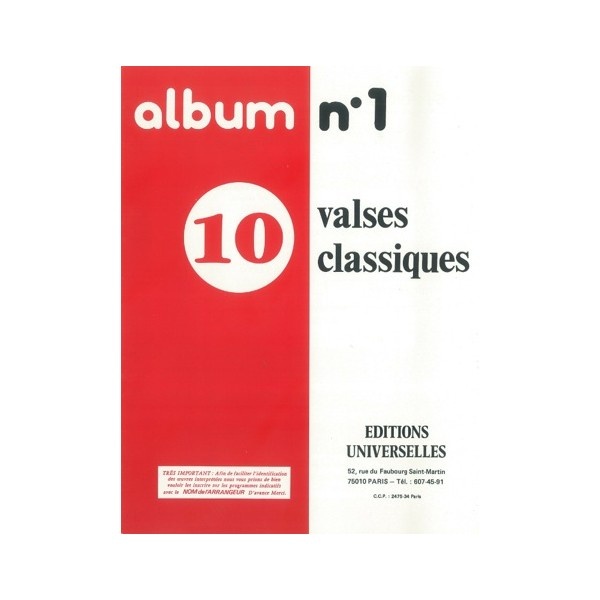 Album N�1 ? 10 Valses Classiques