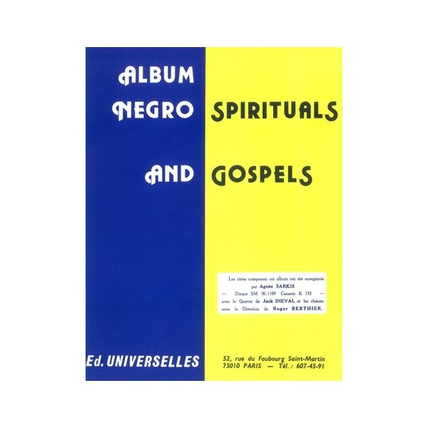 Album Negro Spirituals And Gospels