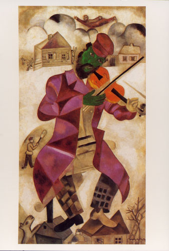 Carte Postale d\'Art `Le Violoniste Vert, 1918`