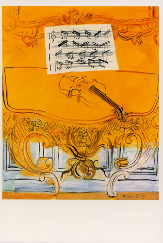 Carte Postale d\'Art `Le Violon Jaune, 1949`